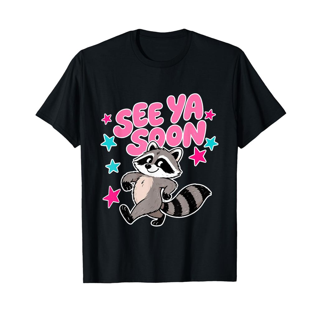 (2 Mặt) Xem Ya Soon Racoon Ngộ nghĩnh Ngôi Sao Gấu Trúc Nói Trích Dẫn Áo Thun
