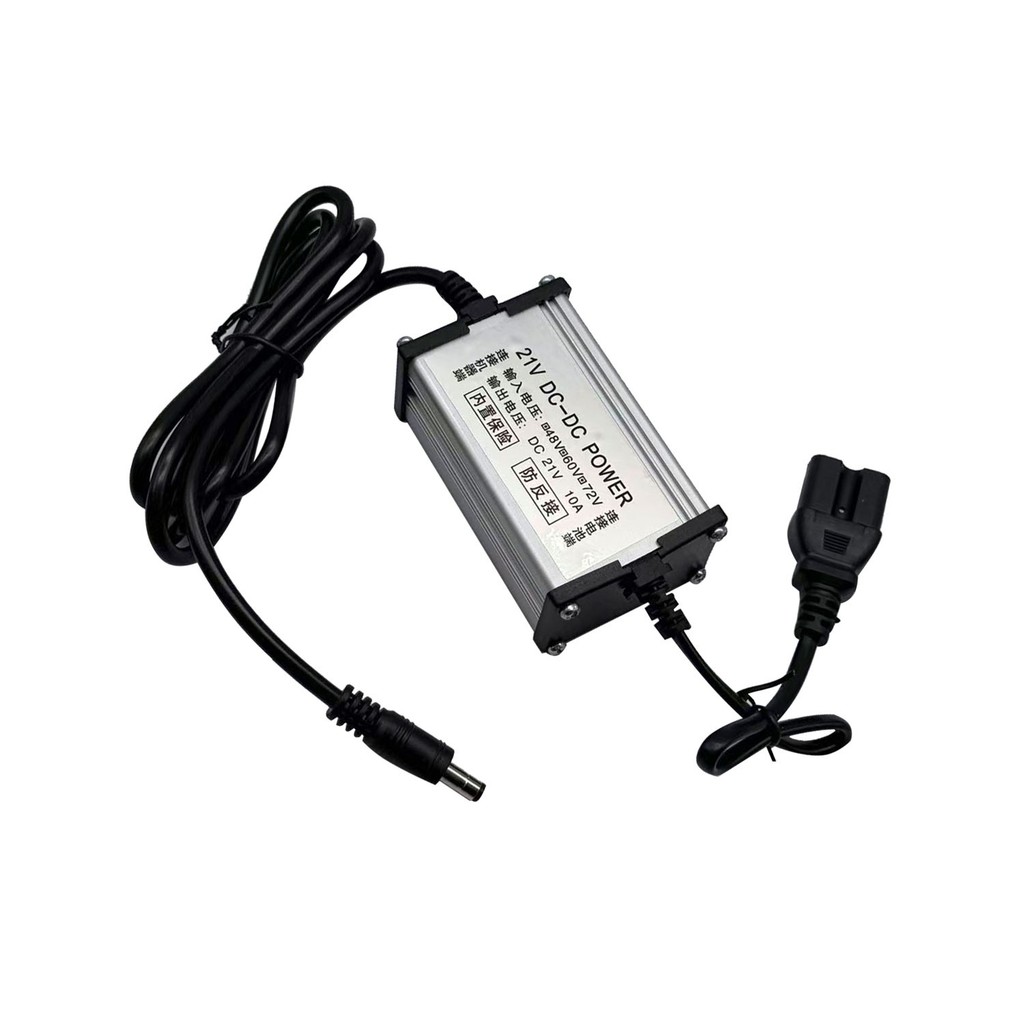 {} Cáp sạc nguồn chuyển đổi 36-72V sang 21V DC Bộ chuyển đổi nguồn điện dòng điện 10A