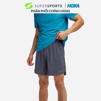 Quần Ngắn Thể Thao Nam HOKA Glide 7 2In1 - Xám - 1176972-CLGY