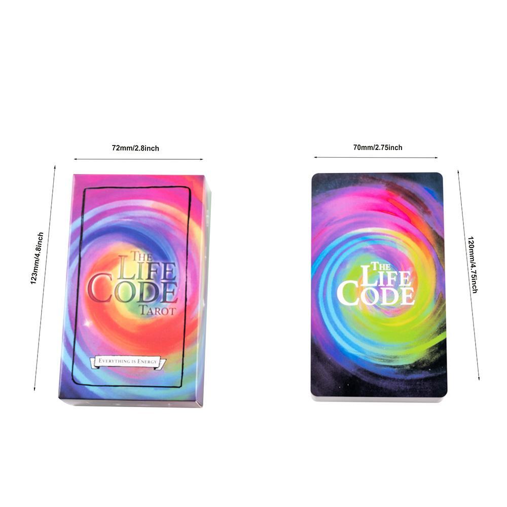 12 * 7cm The Life Code Tarot của Janis King Matt Corvis 78 lá bài Fortune Telling Game Công cụ bói t
