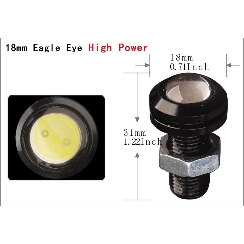 Chip COB 18mm Phá Sương Mù Chạy Ban Ngày DRL Siêu Mỏng Chống Nước Cho Xe Hơi / Xe Máy