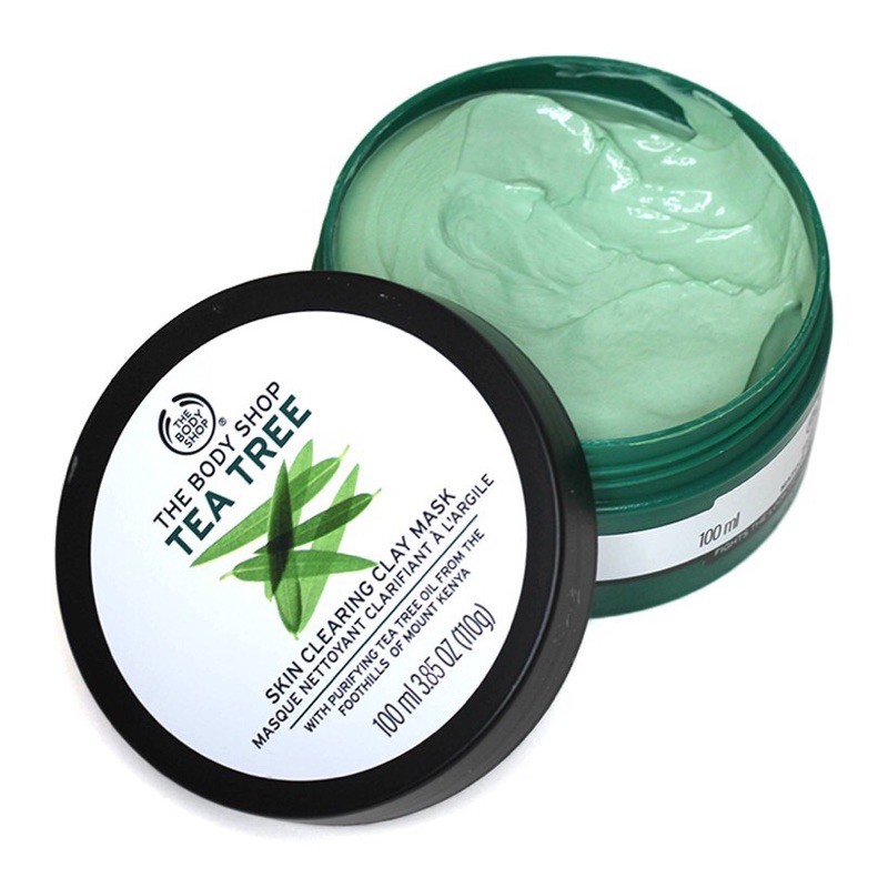 [DATE 2023] Mặt nạ The Body Shop Tea Tree Skin Clearing Clay mask 100ml