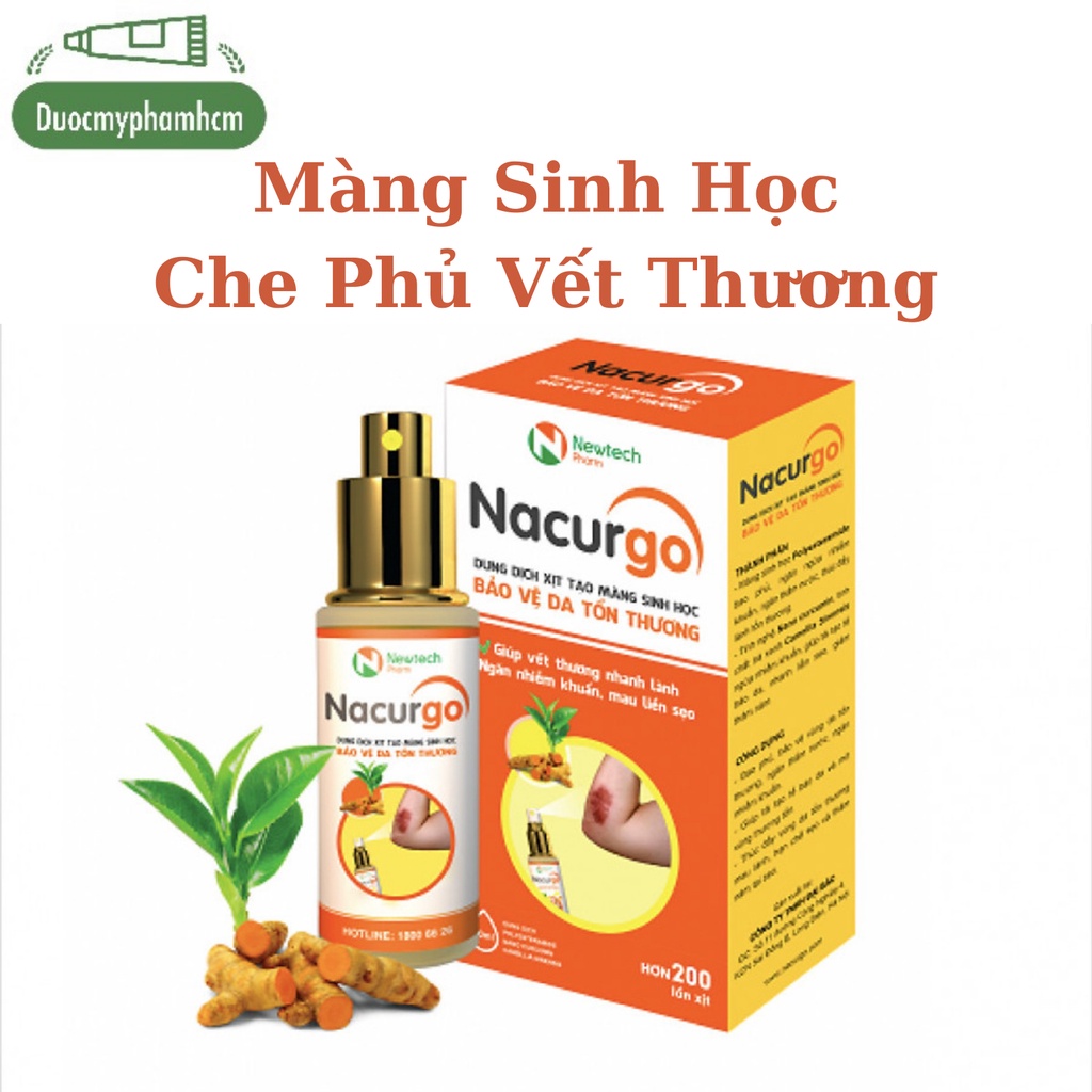 Nacurgo- Màng sinh học băng vết thương, tránh nhiễm trùng