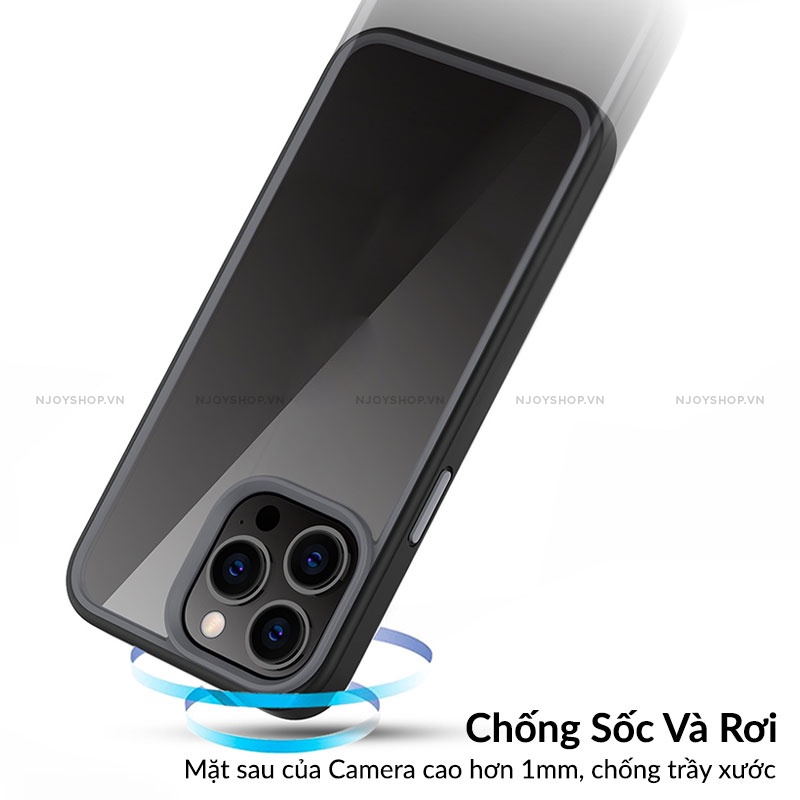 Ốp Lưng Trong Suốt Viền Màu Likgus Sexy Chống Ố Vàng Tpu Chống Sốc Ip 13 Pro Max 12 Pro Max 11 Pro Max