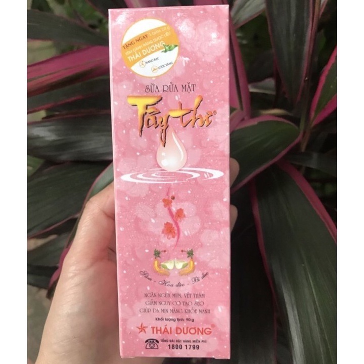 Sữa rửa mặt Tây Thi, sản phẩm thuộc Sao Thái Dương, khối lượng 90g | Ngăn ngừa mụn vết thâm, giảm nguy cơ tạo sẹo
