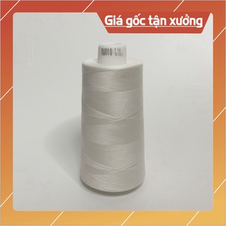 [CHỈ MAY] 60/2 Cuộn 5000m Hàng Thùng Công Ty- Màu Trắng HT