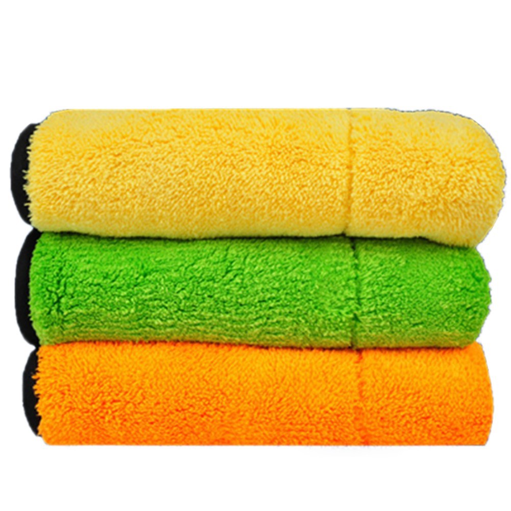 Khăn Lau Xe Vải Dày Sợi Lông Microfiber Làm Sạch Đánh Bóng