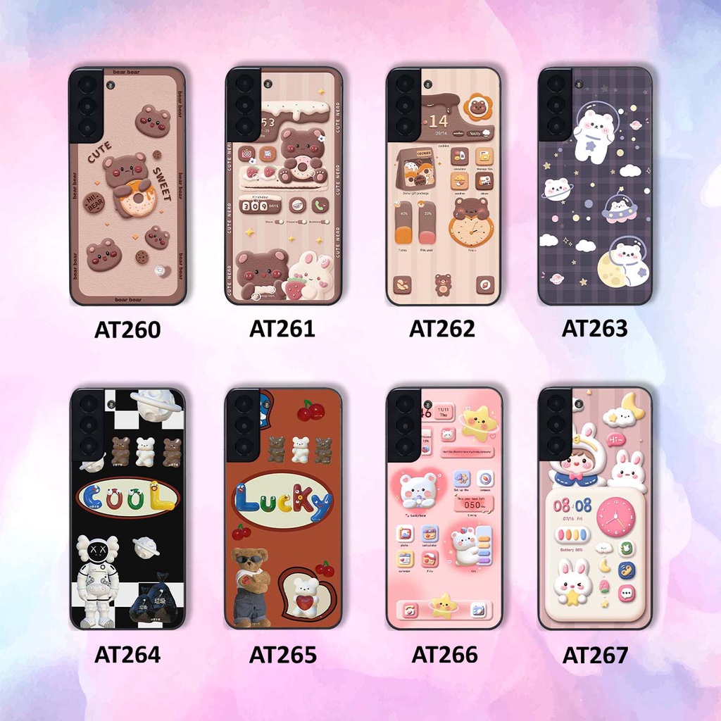 Ốp samsung S21 - S21 PLUS - S21 FE in hình gấu dễ thương và cute