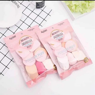 Set 13 bông mút trang điểm