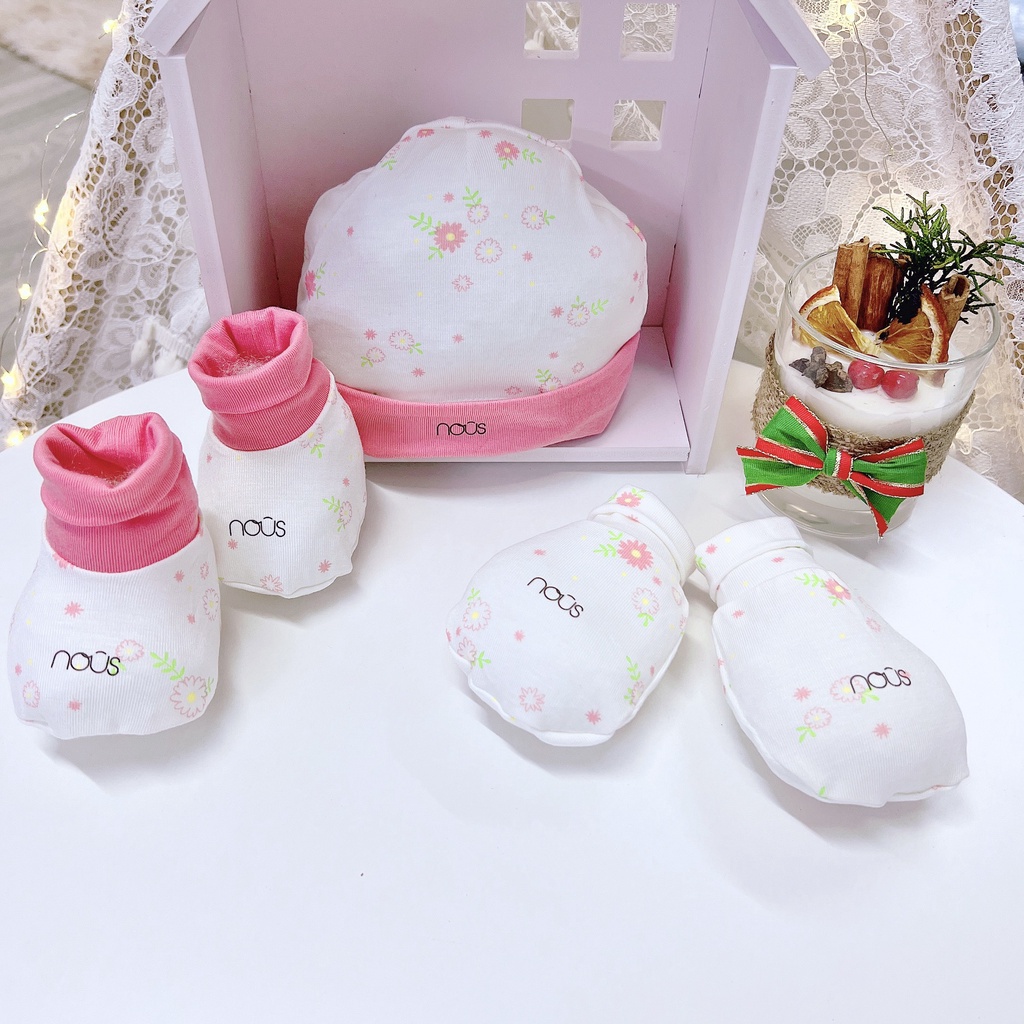 Set Nón/ Bao Tay/ Bao Chân Nous cho bé sơ sinh