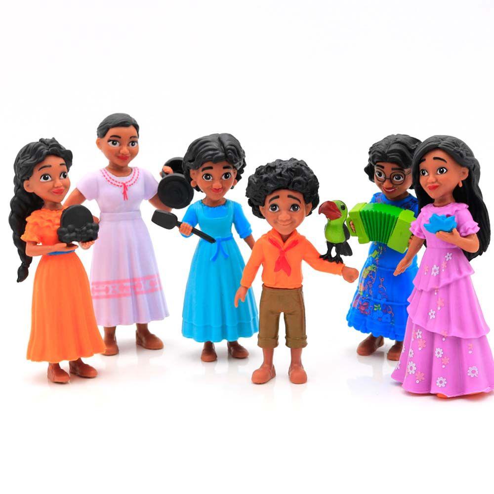 Set 6 Mô Hình Nhân Vật Phim Hoạt Hình Abuela Casita Bằng PVC