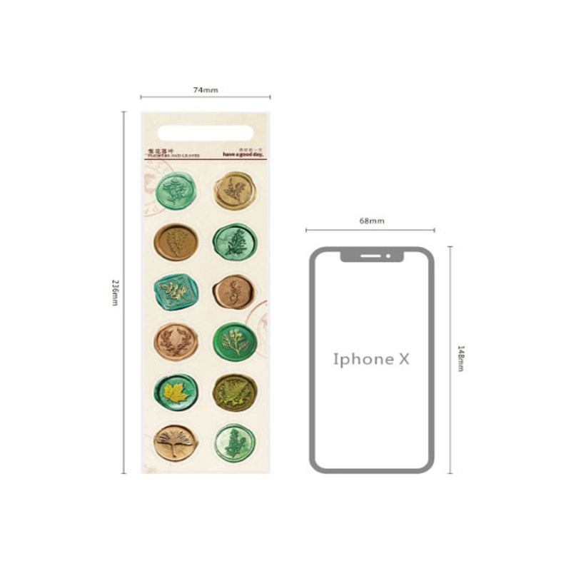 1 Gói 1 Miếng Dán Hình Phong Bì Cổ Điển Dùng Trang Trí