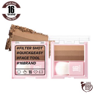 PHẤN TẠO KHỐI VÀ HIGHLIGHT ĐA NĂNG 16BRAND FILTER SHOT CONTOUR PEACH 7G CHÍNH HÃNG - 9907