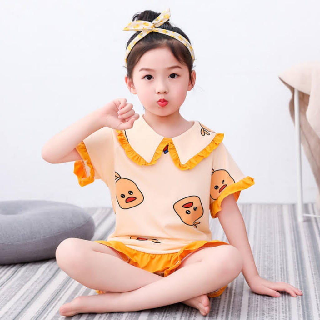 Đồ bộ dễ thương xinh xắn cho bé gái Cotton mềm mại và thoải mái dạo phố mặc nhà