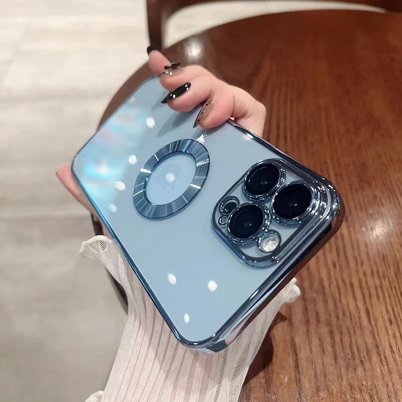 Ốp điện thoại silicon mềm trong suốt mạ vàng sang trọng thích hợp cho iPhone 12 Pro Max 13 Pro Max 11 11 Pro Max Vỏ điện thoại