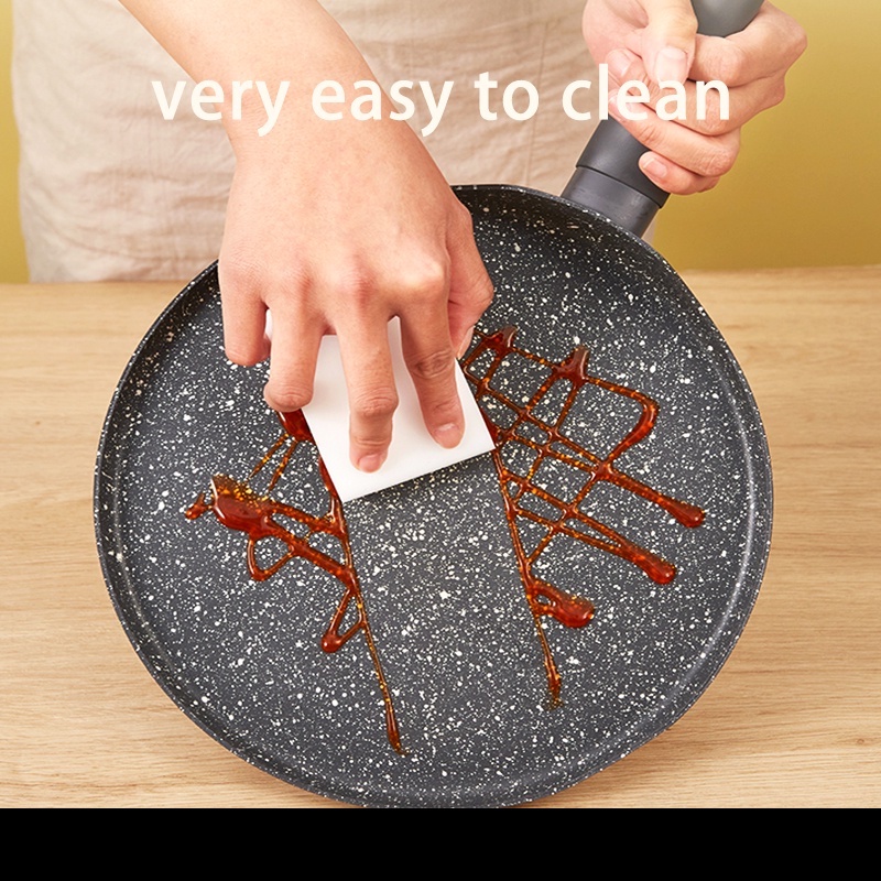 Chảo chống dính JEETEE vân đá cẩm thạch 25cm dùng làm bánh crepe đế từ