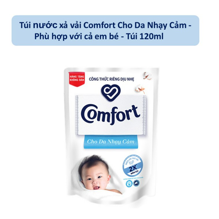 [HC GIFT] Túi nước xả vải Comfort Cho Da Nhạy Cảm 120ml - Phù hợp với cả em bé