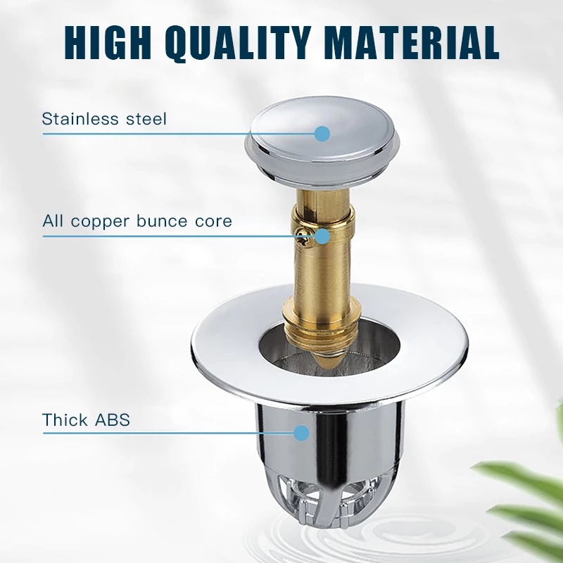 Bộ Lọc Cống Thoát Nước Bằng Đồng Thau ABS Thông Dụng Cho Nhà Bếp / Phòng Tắm