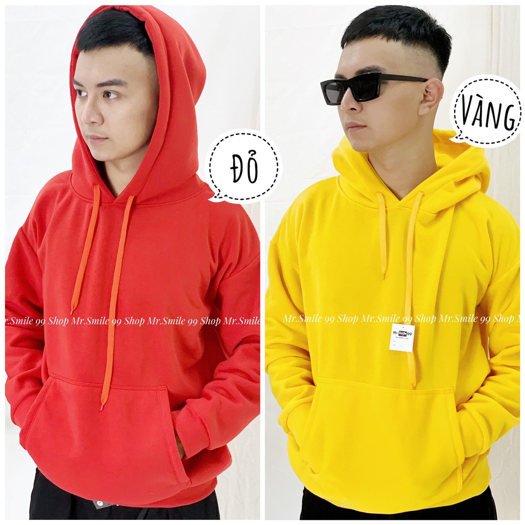 [Hình Thật] Áo Hoodie Trơn ❤️ Unisex Nam Nữ ❤️ MR SMILE 99 SHOP