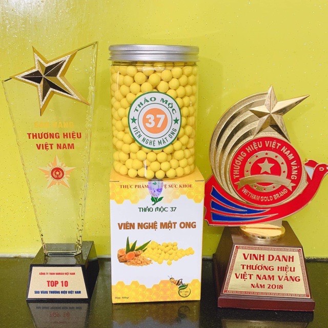 Khi mua 1 hũ to 500 viên tinh nghệ mật ong 37 của công ty thảo mộc 37
