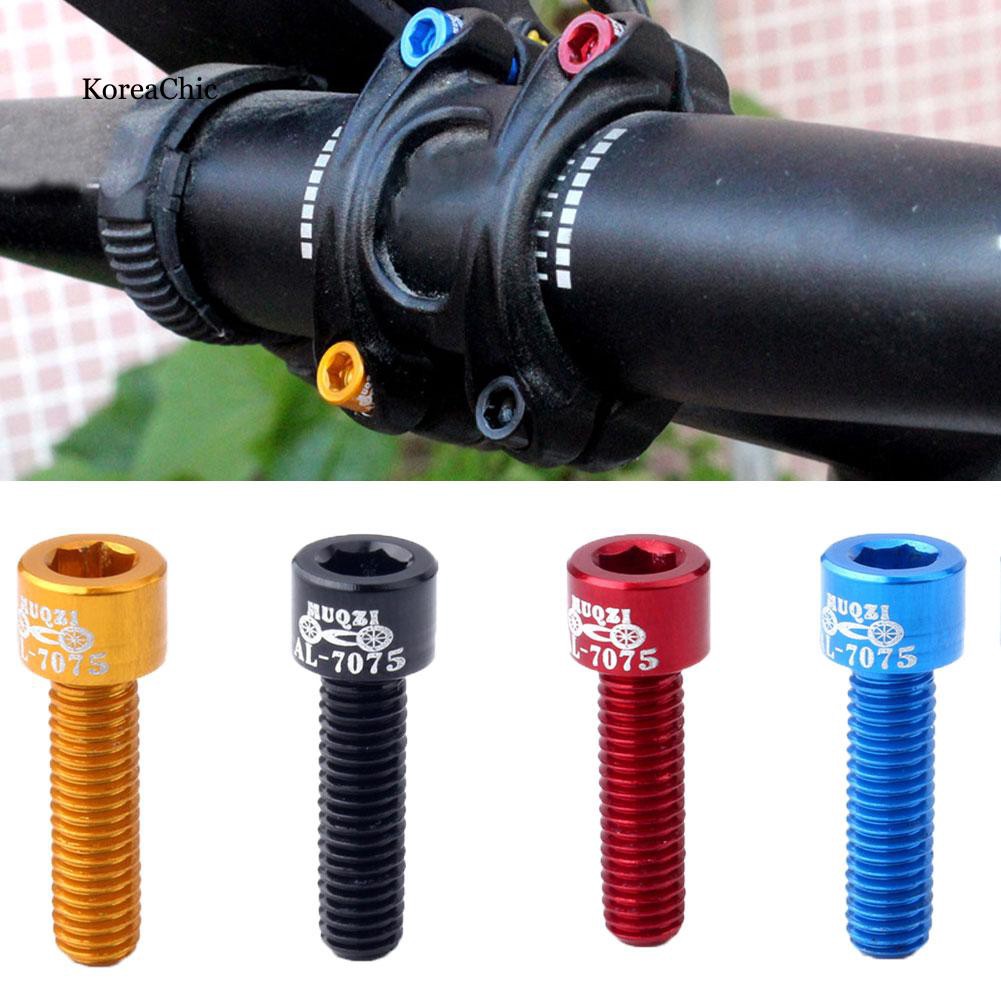 Set 4 ốc vít vặn cho tay lái xe đạp chất liệu hợp kim nhôm
