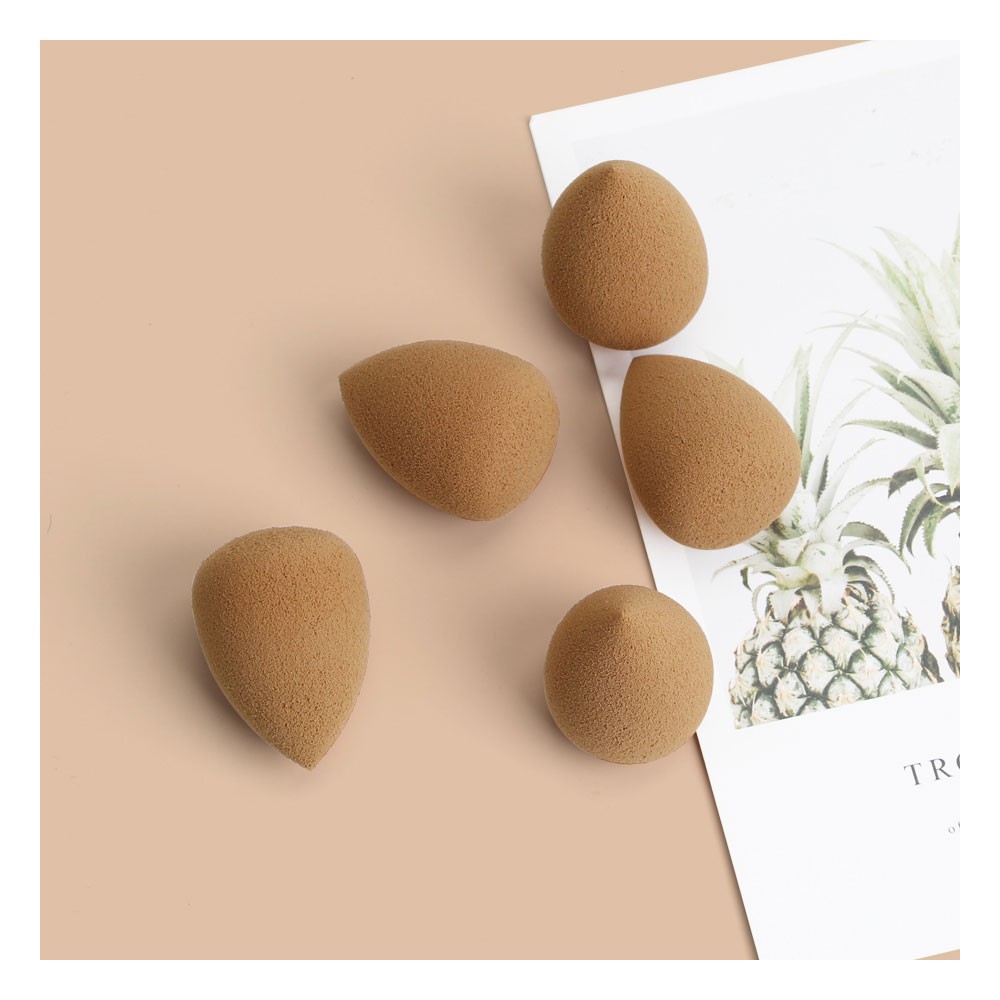MAGEFY Bộ 5 miếng Mút Trang Điểm Kèm /Mút Trang Điểm Mềm Mại Sử Dụng Ướt/Hình Quả Bầu Có 3 Màu,Màu tóc ngẫu nhiên