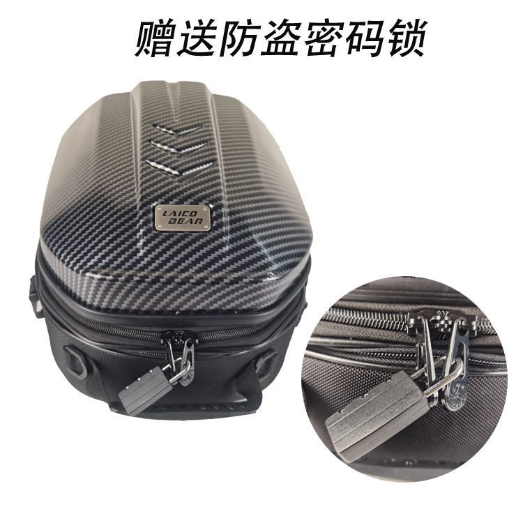 Ba Lô Vỏ Cứng Chống Thấm Nước Đa Năng Gắn Yên Sau Xe Máy