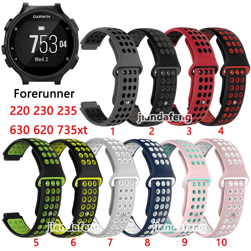 Dây đeo silicon thể thao cho Garmin Forerunner 220 / 230 / 235 / 620 / 630 / 735XT