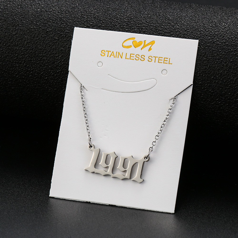 Vòng Cổ Mặt Số Năm Sinh Năm 1980 Đến 2019 Với Nhiều Màu Cá Tính Cho Nữ