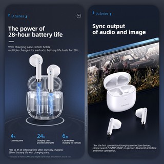 Tai Nghe Không Dây USAMS IA04 BT5.0 Mini TWS Pin 28h True Wireless Bluetooth Earphone Stereo Earbuds Stereo earphones