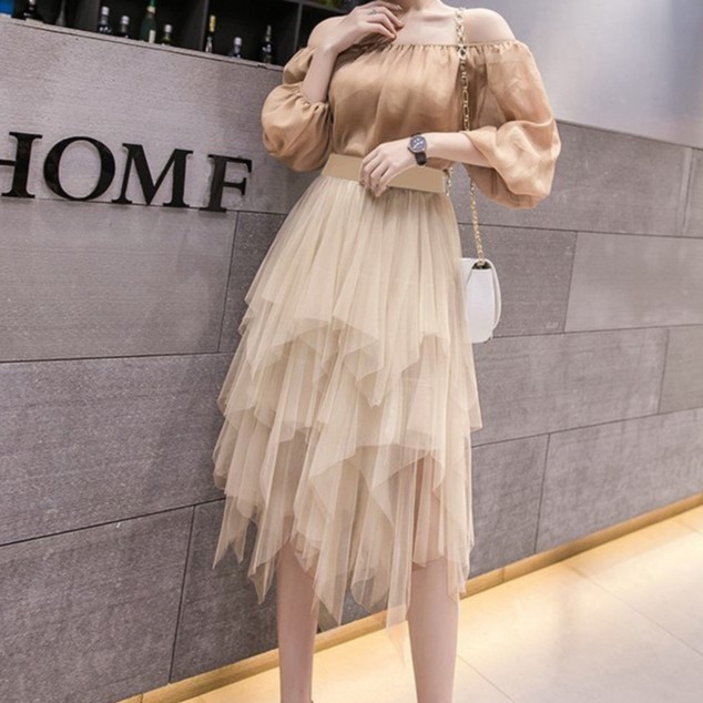 Chân Váy Voan Dài Màu Nude Siêu Xinh Hàng Loại 2 Freeship,Váy Voan Công Chúa Cạp Cao Sinh Viên Có Ảnh Thật Kèm Video | BigBuy360 - bigbuy360.vn