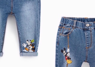 Quần Bò Mickey BT Cạp Chun <TD549>