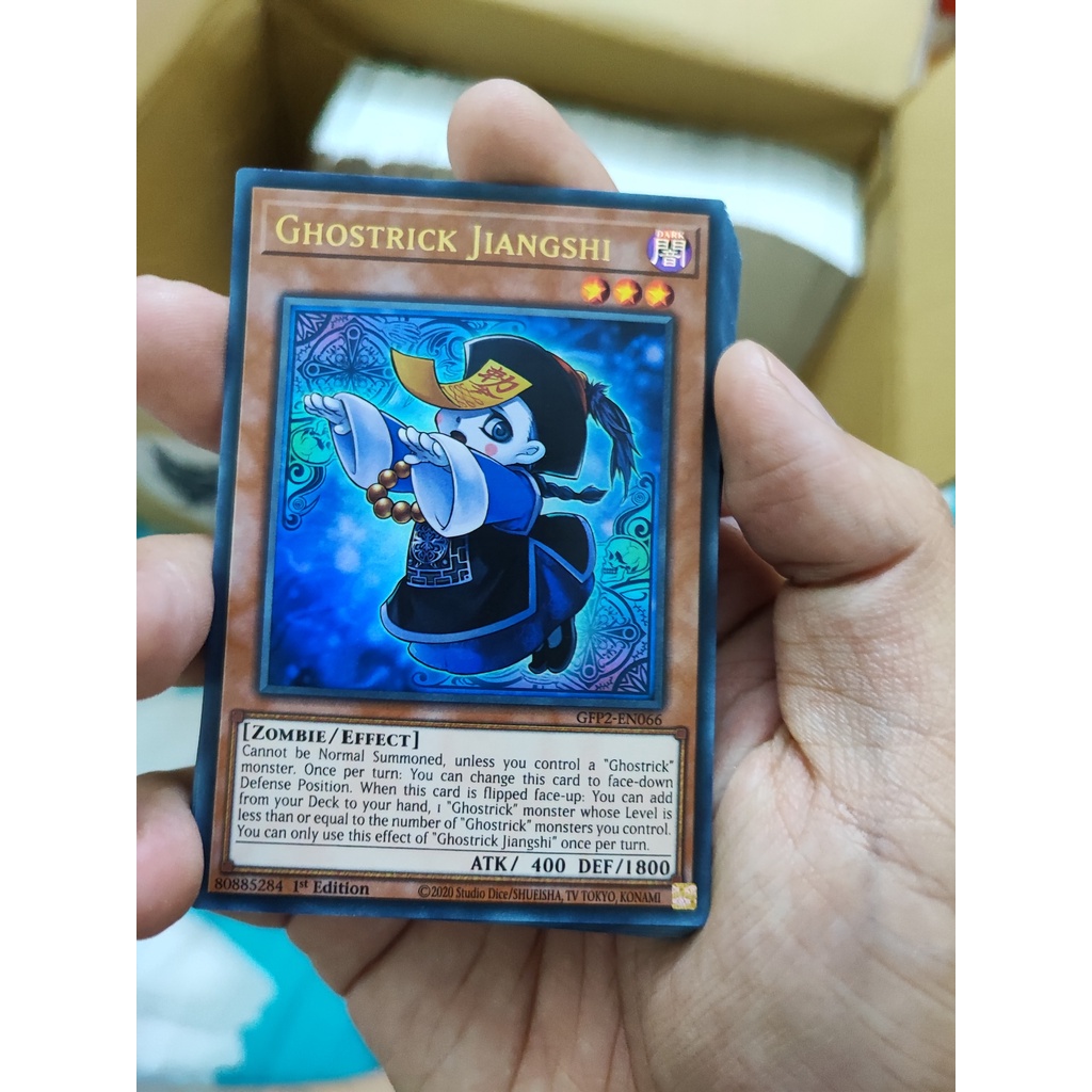 1 lá thẻ bài Ghostrick Jiangshi - GFP2-EN066 - Ultra Rare 1st Edition