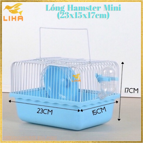 Lồng Hamster Mini (23x15x17cm) - Chuồng Hamster Mini Cute