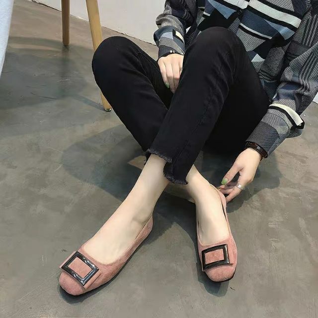 Giày big size đế bệt mũi vuông 35_44