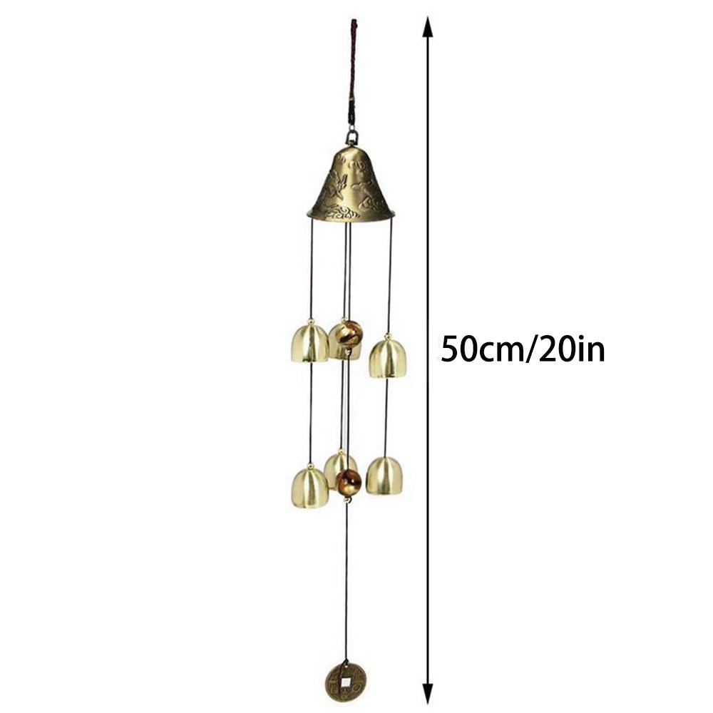 Chuông Gió Kim Loại Đồng Cỡ Lớn Phong Cách Trung Hoa Cổ Điển Trang Trí Nhà Cửa / Sân Vườn
