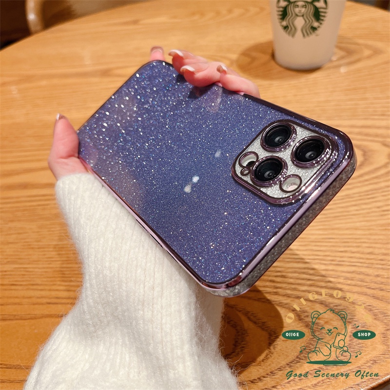 Ốp Điện Thoại TPU Kim Tuyến Nhiều Màu + Viền Bảo Vệ Camera Cho Iphone 13 12 / 11 Pro Max / Xs Max Xr X 8 7Plus