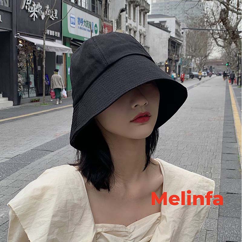 Mũ nữ, nón nữ vành tròn thời trang vải cotton thân thiện Hàn Quốc mã VAM0068