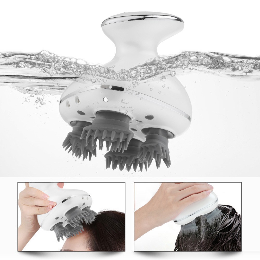 Máy massage đầu thông minh không dây sạc USB giúp thư giãn giảm căng thẳng ngăn rụng tóc