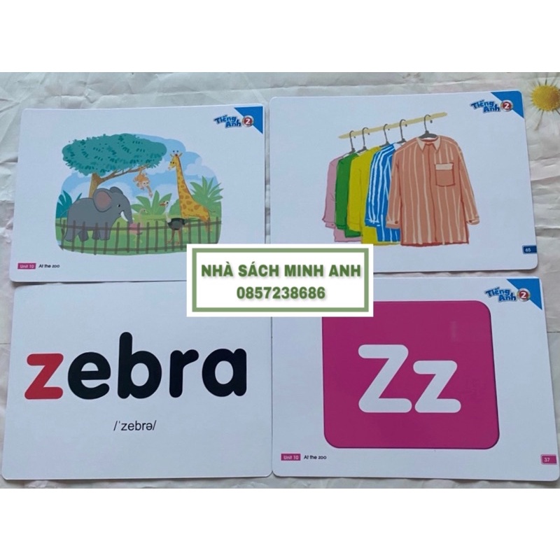 Flashcard Tiếng Anh lớp 2 mới nhất - Tiếng Anh Bộ Giáo Dục - Ép plastics bền đẹp (Macmillan-BGD)