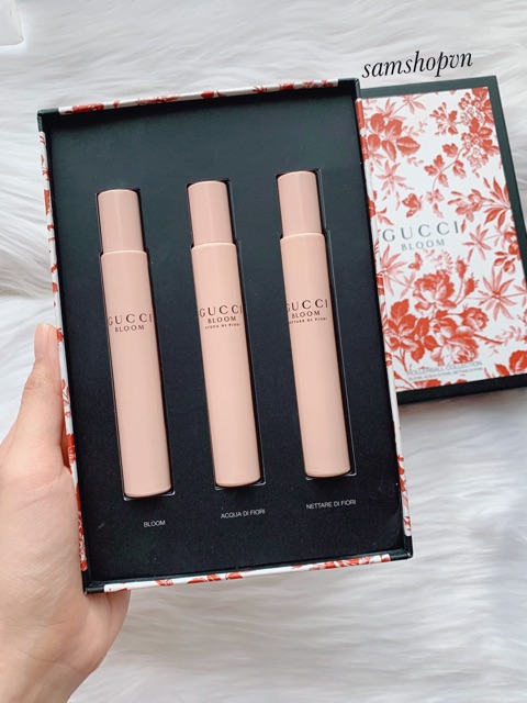 💯 SET NƯỚC HOA LĂN GUCCI BLOOM EAU DE PARFUM FOR HER 7.4ml * 3 ỐNG 💯