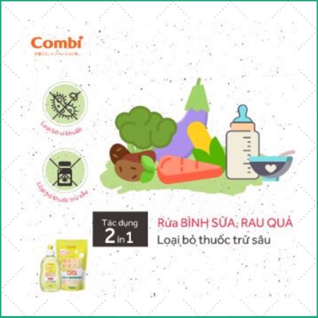 Nước rửa bình chai/ túi Combi