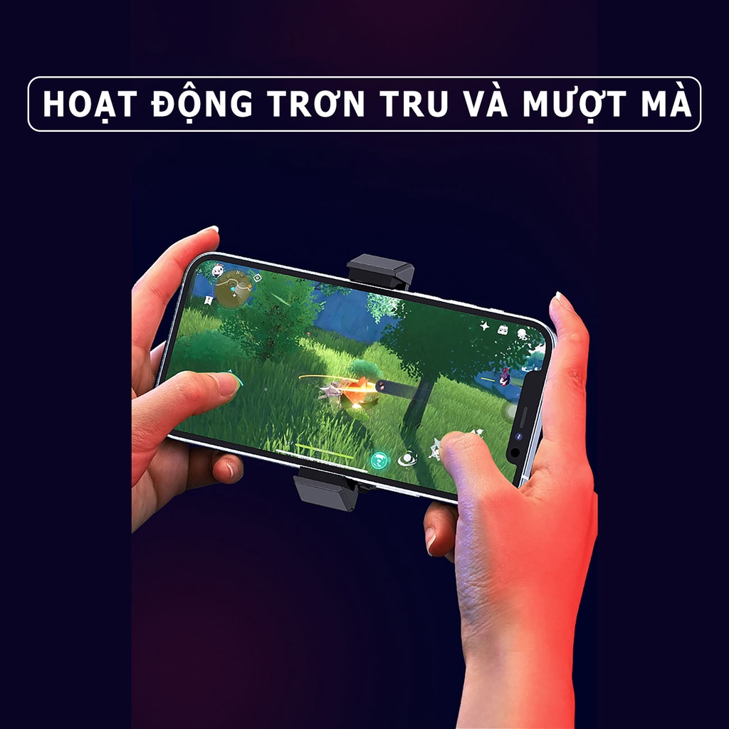 Quạt tản nhiệt điện thoại sò lạnh SIDOTECH MEMO DL10 không dây có pin 2000mAh LED RGB gaming chơi game MOBA FPS