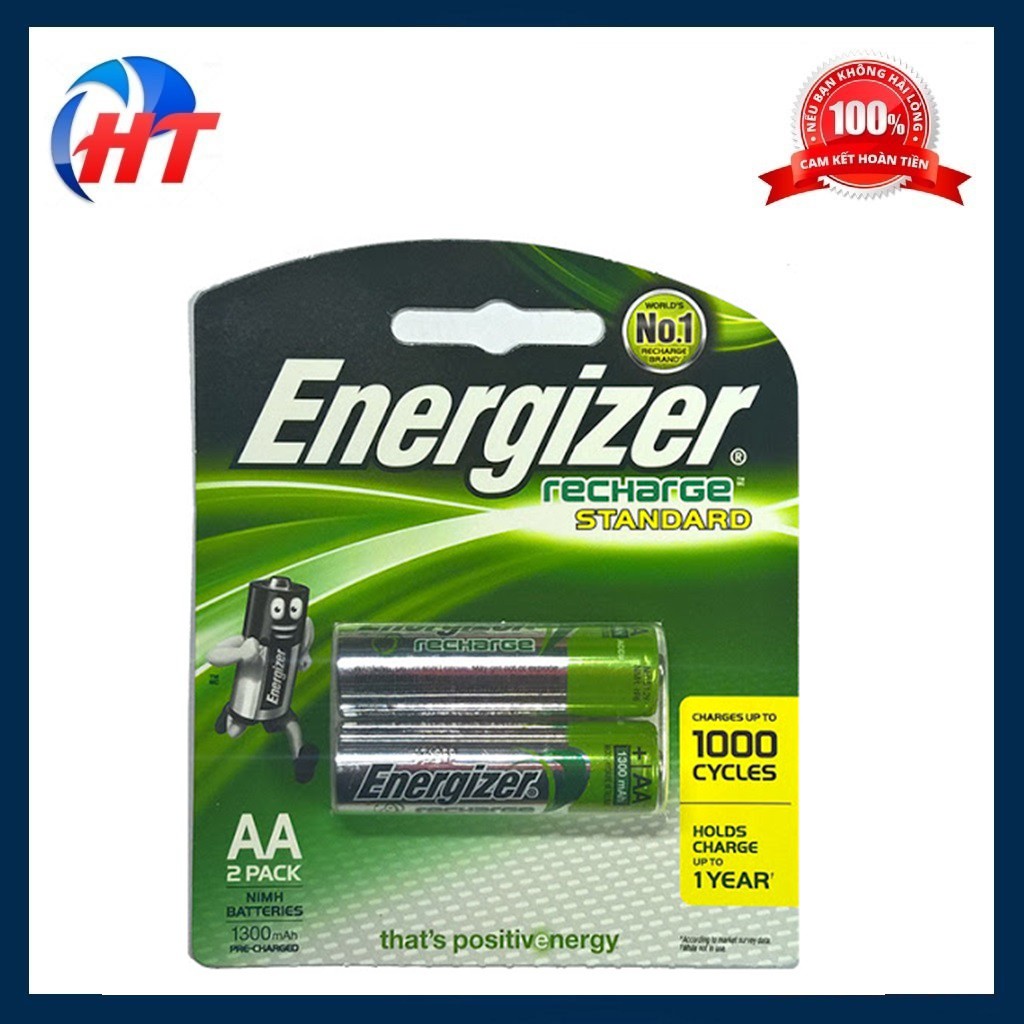 Bộ 2 pin sạc AA Energizer Recharge Power Plus 2000mAh