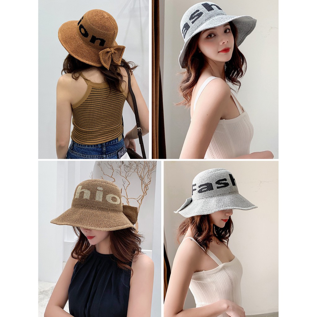 Nón Vành Đính Nơ Fashion Phong Cách Hàn Quốc P1191