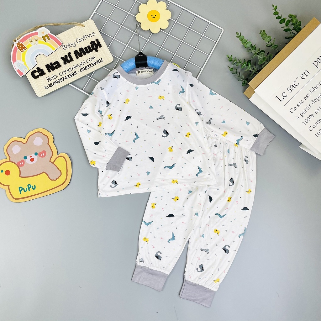 FULLSIZE 9 - 30kg bộ dài tay thun lạnh Minky-mom CANA'S loại 1 cho bé cực dễ thương 7-30kg
