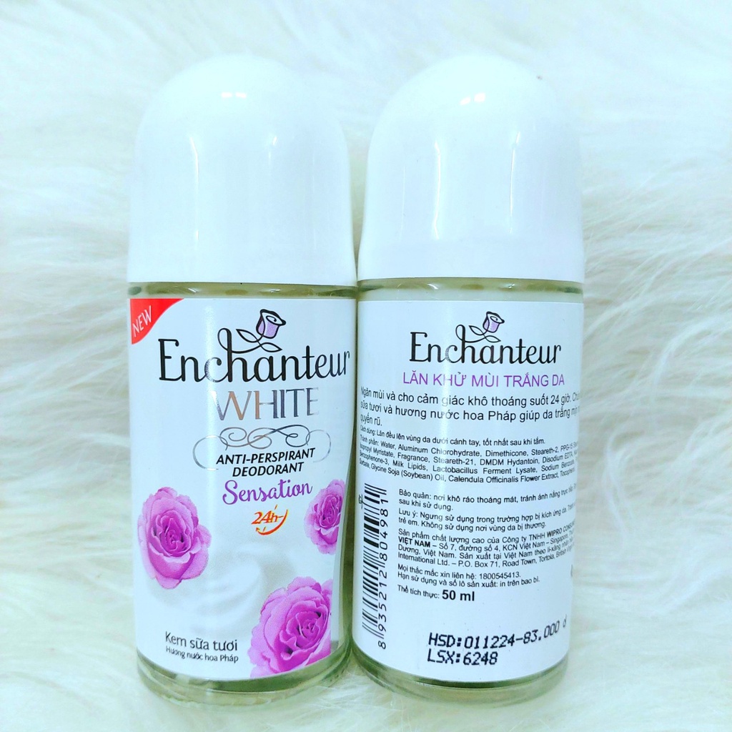 Enchanteur - Xịt - Lăn - Lăn Sáp Khử Mùi Hương Nước Hoa 150ml -  50ml - 40ml - Dạng Kem Sữa - Dạng nước trong- Dạng Sáp