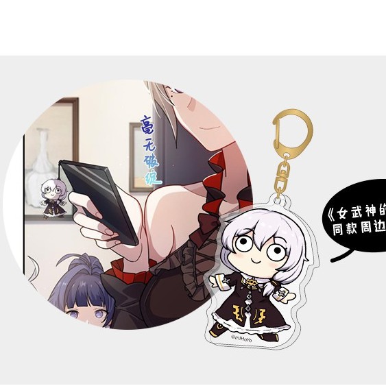 [Order] Móc khóa Acrylic Theresa Teri ngáo Honkai Impact 3 móc treo trang trí