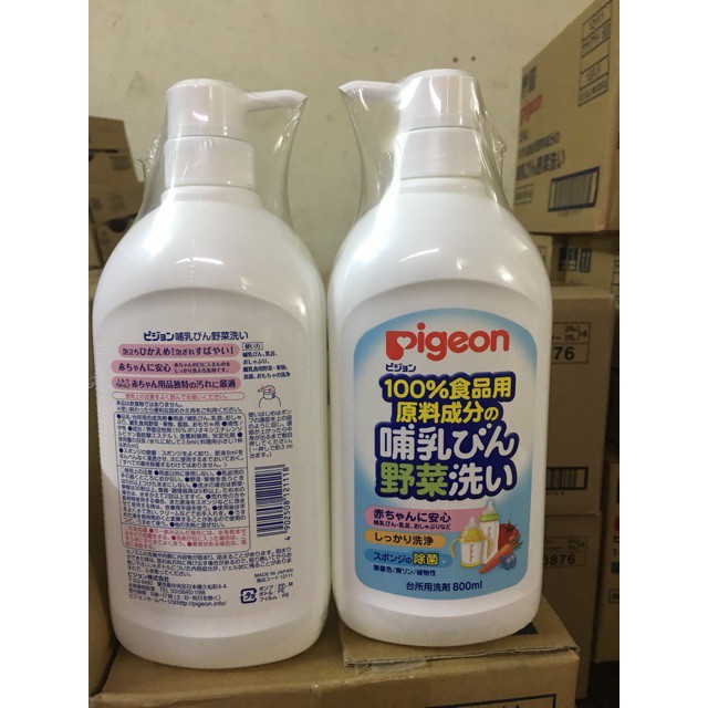 Nước rửa bình sữa PIGEON 700ml/800ml nhật bản hàng chính hãng