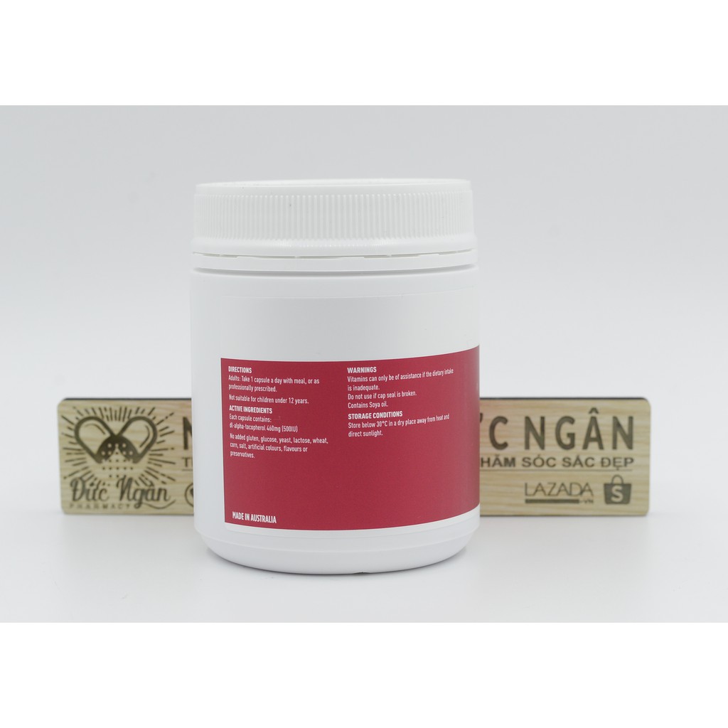 [Tem chemist] Healthy Care vitamin E [Úc] - hộp 200 viên 500IU- viên uống đẹp da, hỗ trợ sức khỏe tim mạch | BigBuy360 - bigbuy360.vn